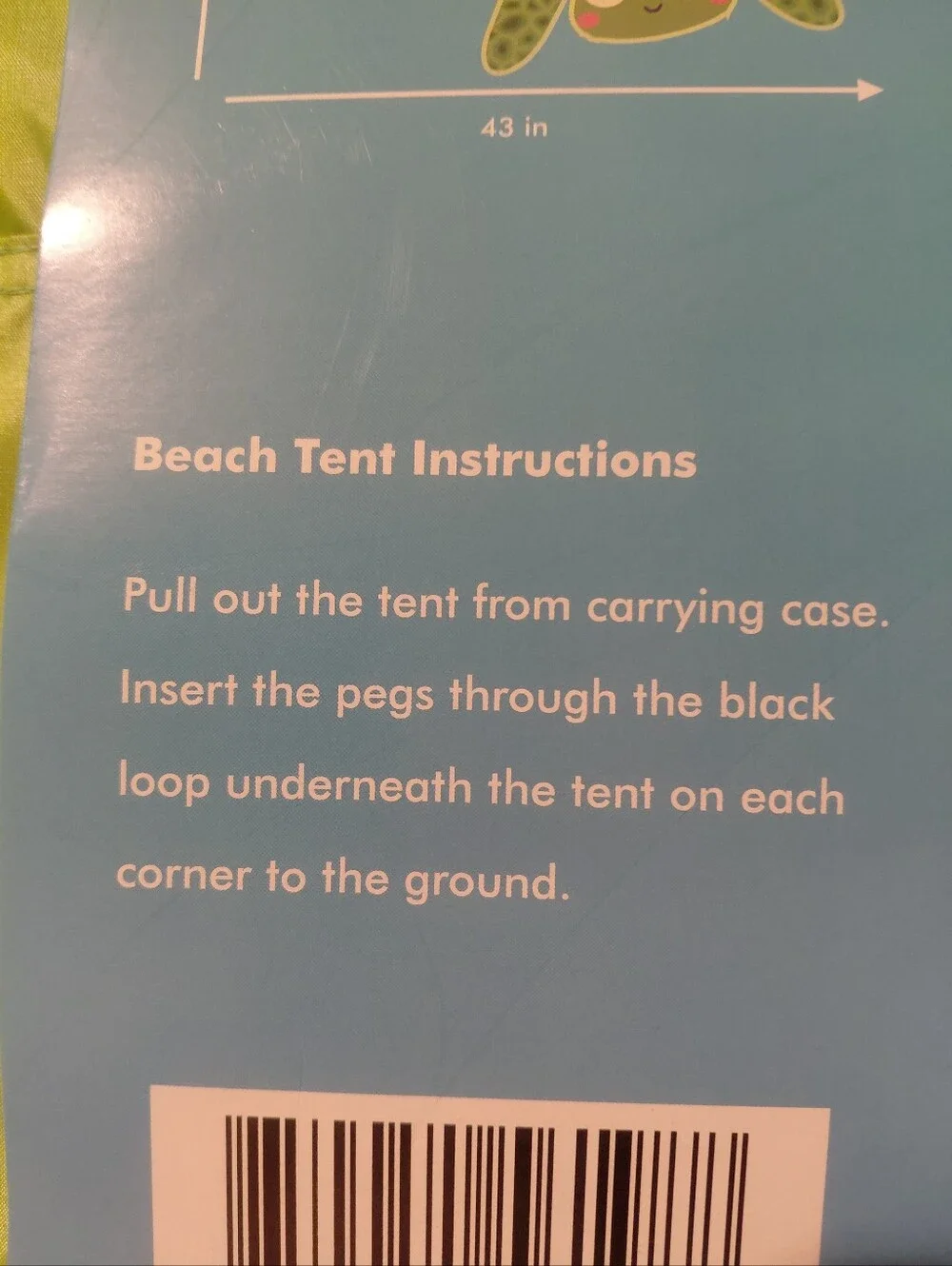 Baby Turtle Portable Pool Tent - Green